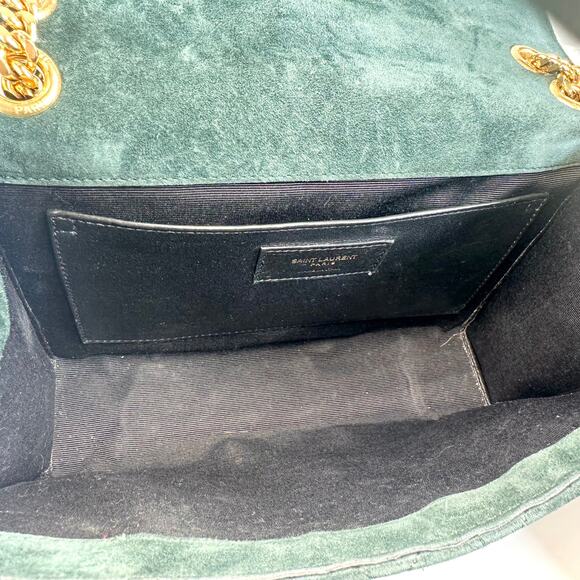 Saint Laurent Medium Suede Triquilt Envelope Shoulder Bag - Picture 10 of 13